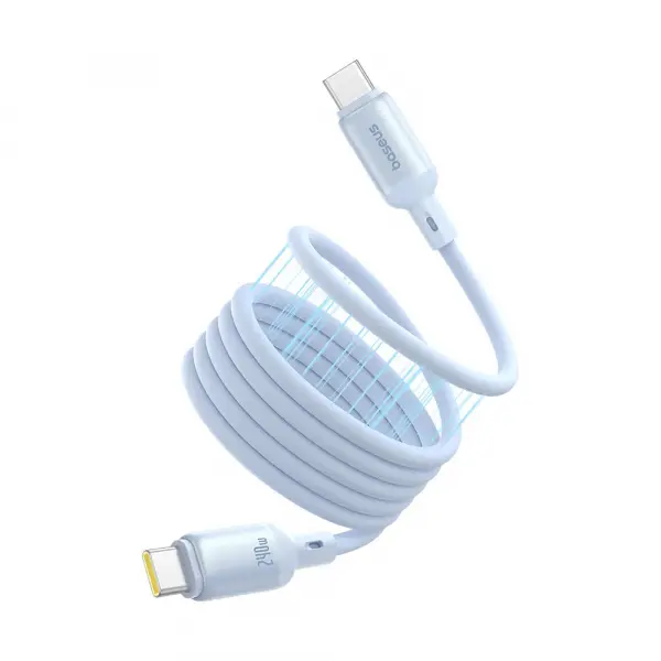 Cablu Date si Incarcare USB-C - USB-C Baseus PicoGo, 240W, 1m, Albastru P10376800311-00