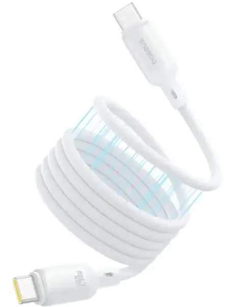 Cablu Date si Incarcare USB-C - USB-C Baseus PicoGo P10376800211-00, 240W, 1m, Alb