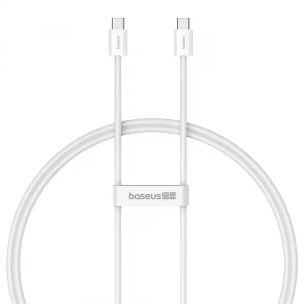 Cablu Date si Incarcare USB-C - USB-C Baseus Superior Series 2, 30W, 2m, Alb P10365200211-01
