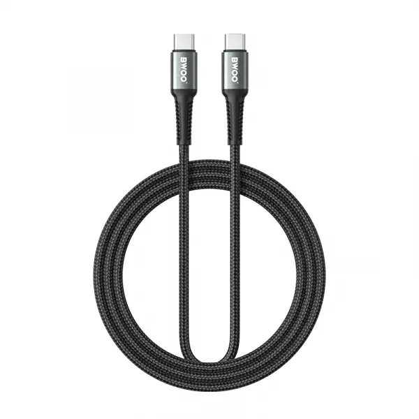 Cablu Date si Incarcare USB-C - USB-C BWOO BO-X288C-C, 60W, 1m, Negru