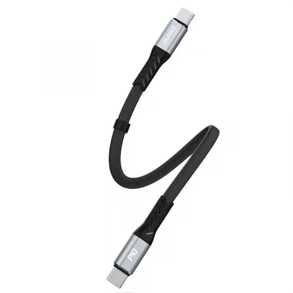 Cablu Date si Incarcare USB-C - USB-C Dudao L10C, 100W, 0.23m, Negru