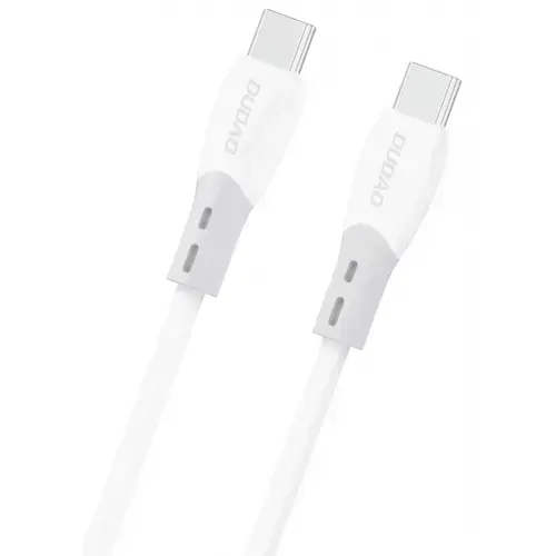 Cablu Date si Incarcare USB-C - USB-C Dudao L25SC, 60W, 1m, Alb