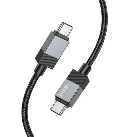 Cablu Date si Incarcare USB-C - USB-C HOCO X110, 60W, 1m, Negru