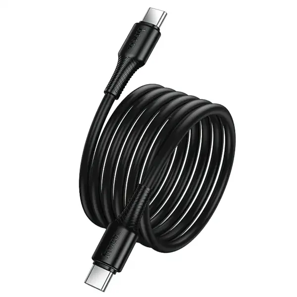 Cablu Date si Incarcare USB-C - USB-C HOCO X120, 60W, 1m, Negru