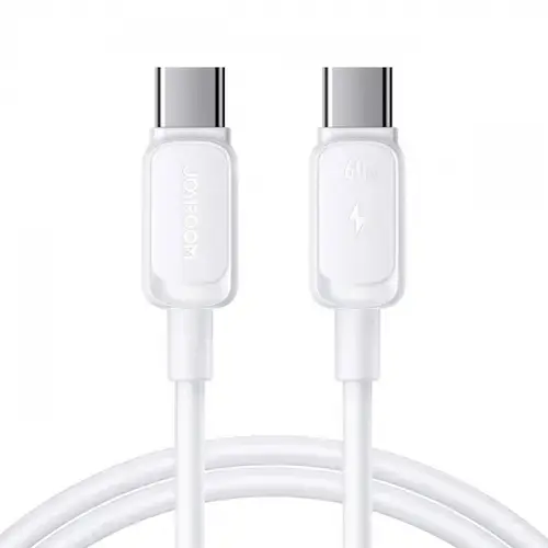 Cablu Date si Incarcare USB-C - USB-C Joyroom S-A14, 60W, 1.2m, Alb