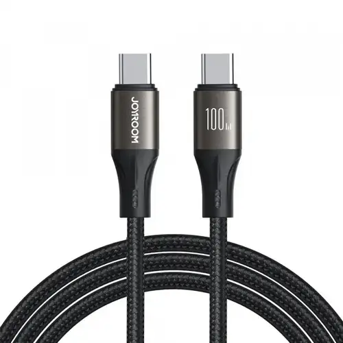 Cablu Date si Incarcare USB-C - USB-C Joyroom S-A25 Light-Speed, 100W, 1.2m, Negru