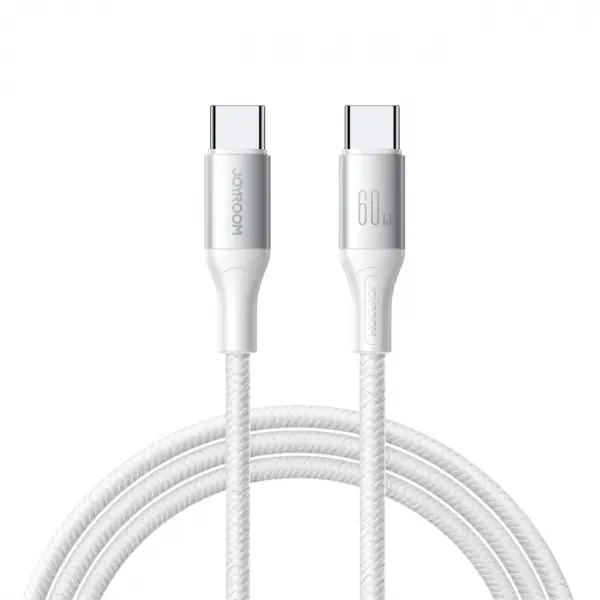 Cablu Date si Incarcare USB-C - USB-C Joyroom S-A28 Flash, 60W, 2m, Alb