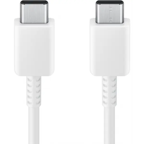 Cablu Date si Incarcare USB-C - USB-C Samsung EP-DA705BWE, 25W, 1m, Alb GP-TOU021RFBWW