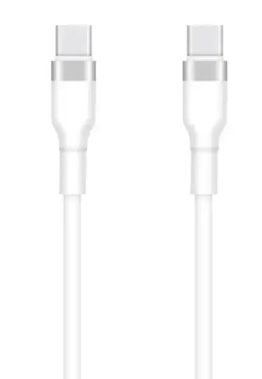 Cablu Date si Incarcare USB-C - USB-C Setty, 60W, 1m, Alb