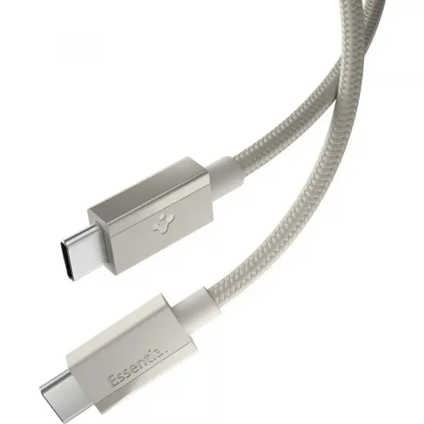 Cablu Date si Incarcare USB-C - USB-C Spigen EB6015CC, 60W, 1.5m, Gri Titan ACA10419