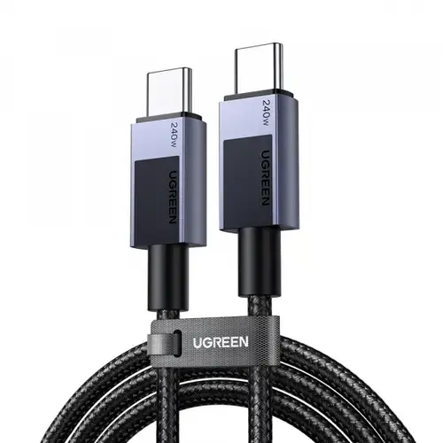 Cablu Date si Incarcare USB-C - USB-C UGREEN L513, 240W, 2m, Negru