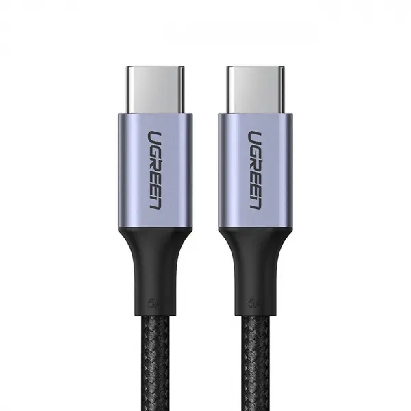 Cablu Date si Incarcare USB-C - USB-C UGREEN US316, 100W, 1.5m, Gri