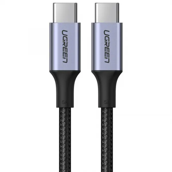 Cablu Date si Incarcare USB-C - USB-C UGREEN US316, 100W, 1m, Gri