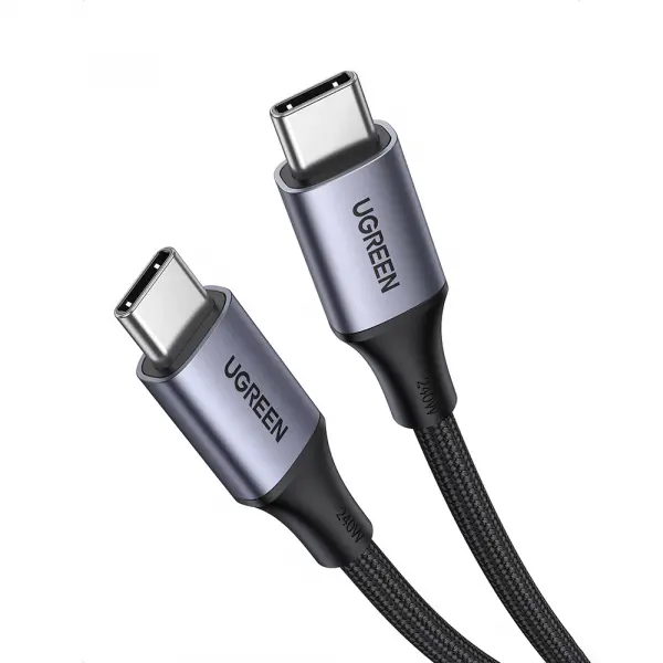 Cablu Date si Incarcare USB-C - USB-C UGREEN US535, 240W, 1m, Gri