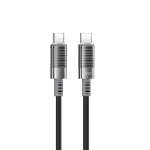 Cablu Date si Incarcare USB-C - USB-C XO Design NB-Q282B, 60W, 1m, Negru