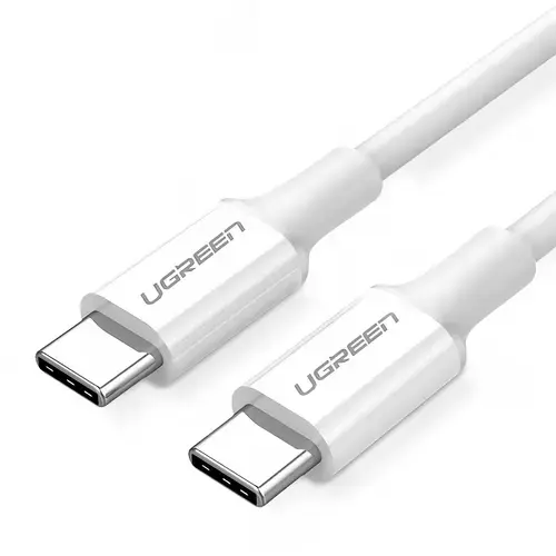 Cablu Date si Incarcare USB Type-C la USB Type-C UGREEN US264, 1 m, 60W, Alb