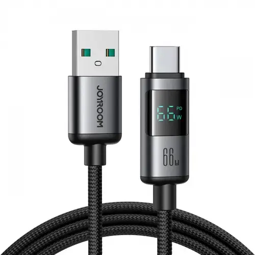 Cablu Date si Incarcare USB - USB-C Joyroom S-A16 Pro Prism Display, 100W, 1.2m, Negru