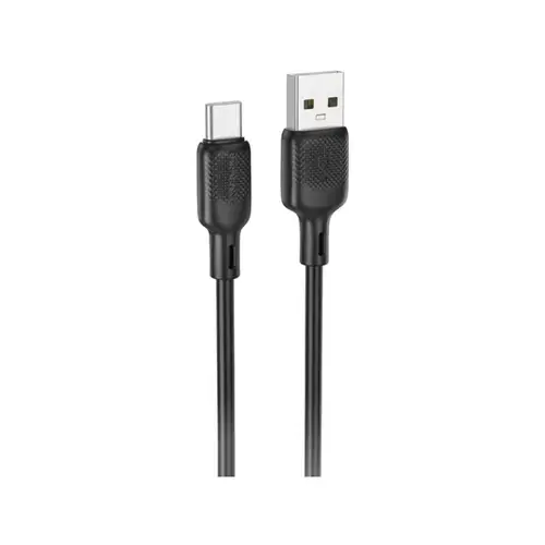 Cablu de date / adaptor Borofone BX113, USB Male la USB-C Male, 3 m (Negru)