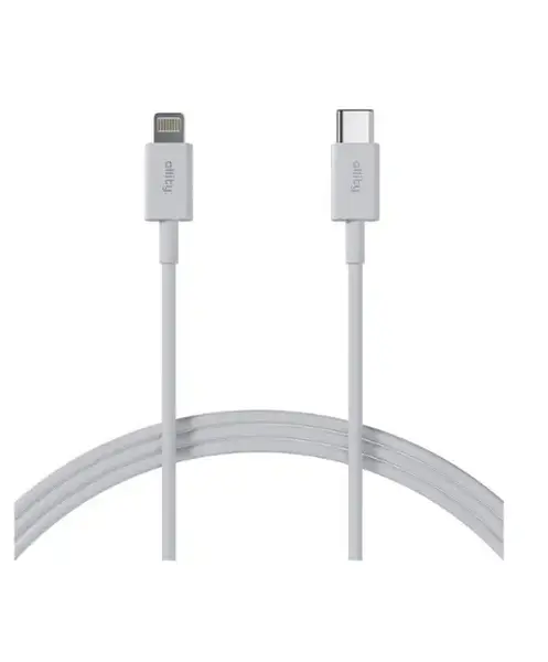 Cablu de date Allity AUC-03 USB - Lightning, 27W, 2m (Alb)
