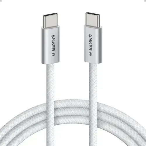 Cablu de date Anker Zolo, USB-C la USB-C, 240 W, 1m (Alb)