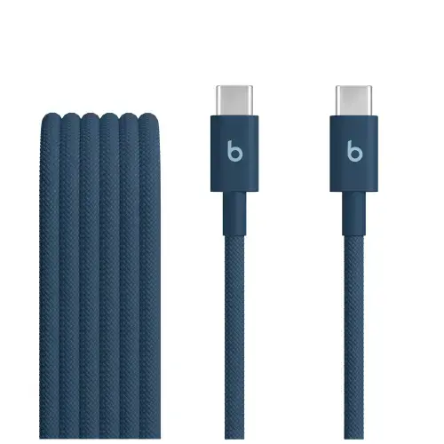 Cablu de date Apple Beats MDGE4EE/A, USB-C la USB-C, 1.5m (Albastru)