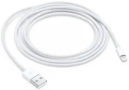 Cablu de date Apple MD819ZM/A, Lightning, 2m, Blister (Alb)