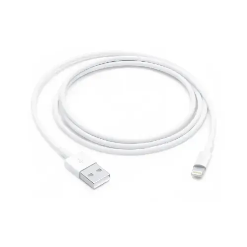 Cablu de date Apple MUQW3ZM/A, Lightning la USB-A, 1m (Alb)