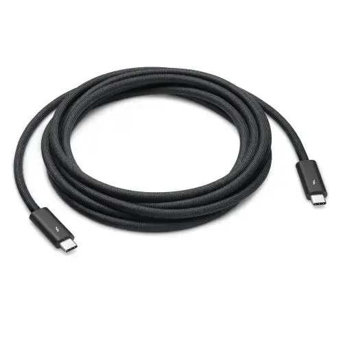 Cablu de date Apple MW5H3ZM/A Thunderbolt 4 (USB-C) Pro, 100 W, 3 m (Negru)
