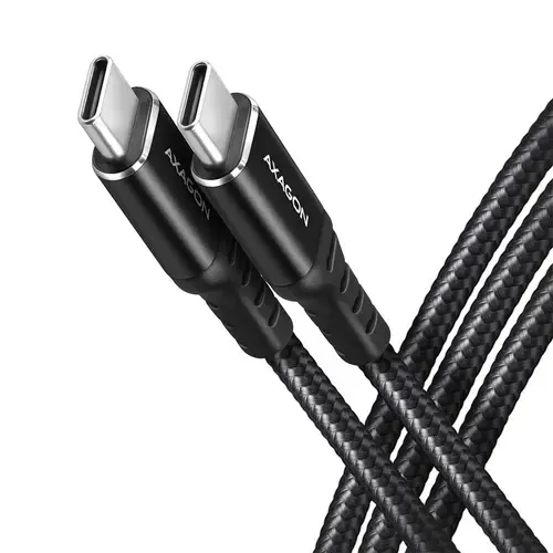 Cablu de date Axagon HQ, USB -C / USB-C, 3A, 300cm, Negru