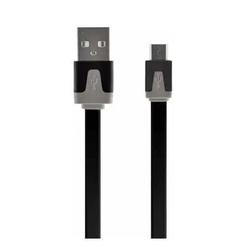 Cablu de date Blautel, MicroUSB, 1m, Negru / Alb