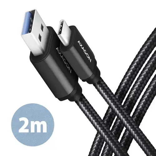 Cablu de date BUCM3-AM20AB, USB-C la USB-A, 2m, 3A (Negru)