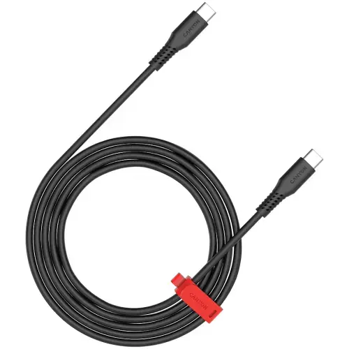 Cablu de date CANYON CC60SC, USB-C - USB-C, 60W, 1.2m, Negru