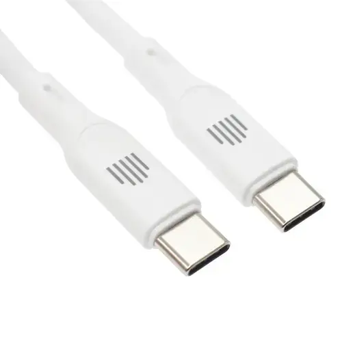 Cablu de date Dviced DV110008, USB-C la USB-C, 1,25m (Alb)