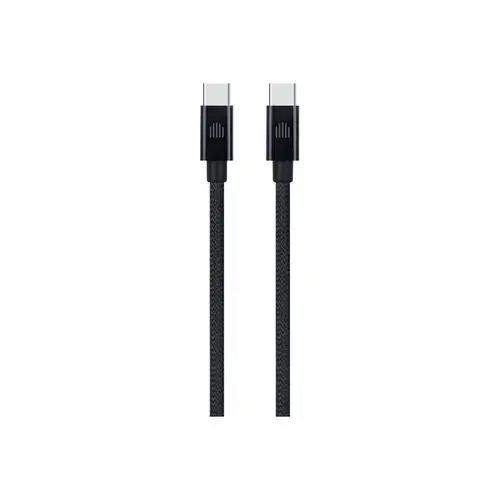 Cablu de date Dviced DV120013, USB-C la USB-C, Nylon Textil, 3m (Negru)