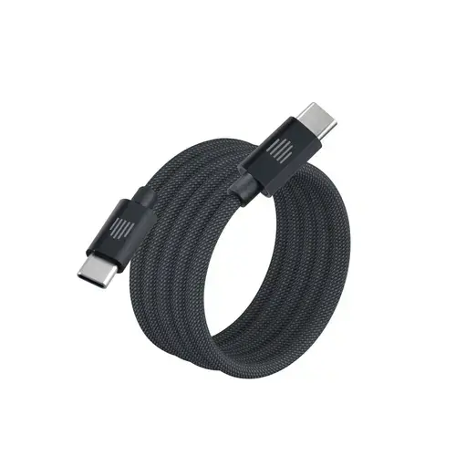 Cablu de date Dviced DV120015, Magnetic, USB-C la USB-C, 1.25m (Gri)