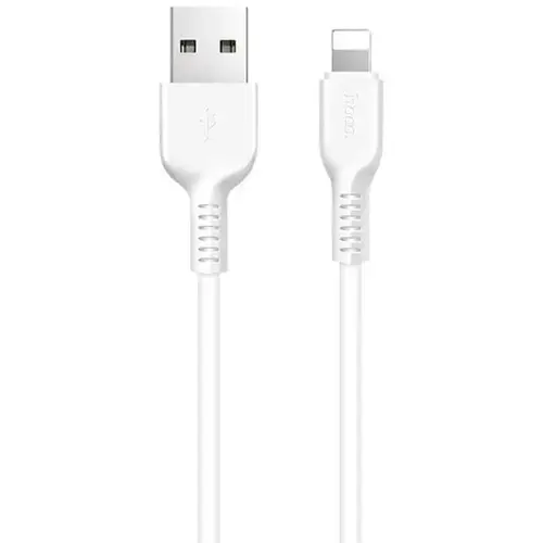 Cablu de date HOCO Flash X20, USB - Lightning, 1m, Alb