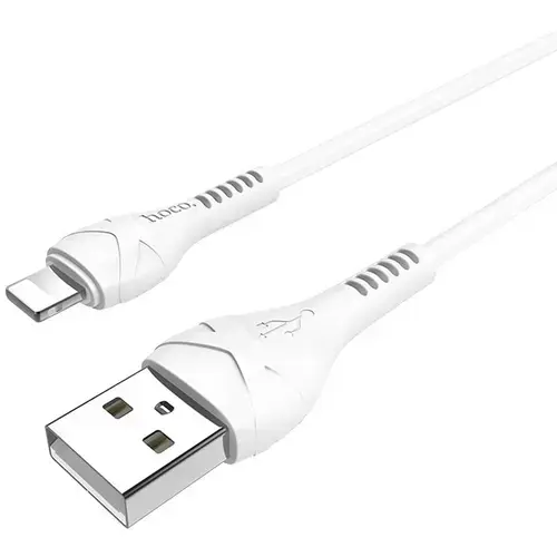 Cablu de date HOCO X37, USB - Lightning, 1 m, Alb