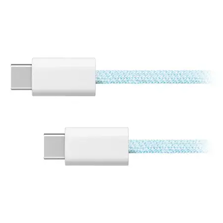 Cablu de date Kruger&Matz KM1272-1BL, TYPE C - TYPE C, 100W, 1 m (Albastru)