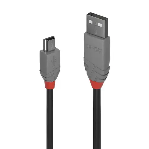 Cablu de date Lindy LY-36723, 2m, USB 2.0 Type A - USB Mini-B