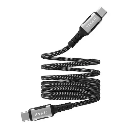 Cablu de date magnetic HAVIT CB6297, USB-C, 1m, 60W, Negru