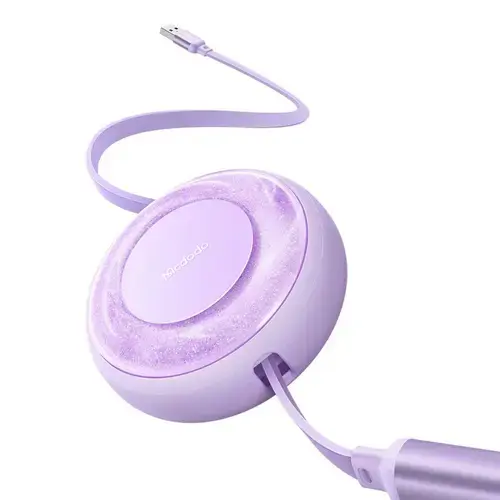 Cablu de date Mcdodo 3 in 1 USB - Lightning, MicroUSB si Type-C Super Fast Charging, 66W, 1.2m, Mov