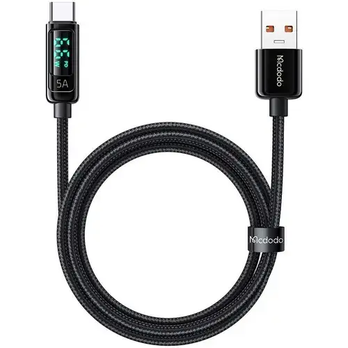 Cablu de date Mcdodo Digital Pro USB-A la Type-C, 1.2m, 5A, Negru