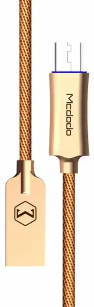 Cablu de date Mcdodo MicroUSB, QC3.0, Auto Disconnect, 1m (Auriu)