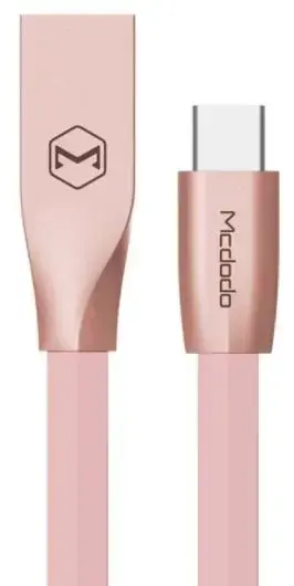 Cablu de date Mcdodo Zn-Link, Type-C, 1.5m, 2.4A max (Roz)