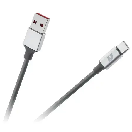 Cablu de date REBEL RB-6011-200-B, USB 3.0 - USB-C, 2m (Negru)