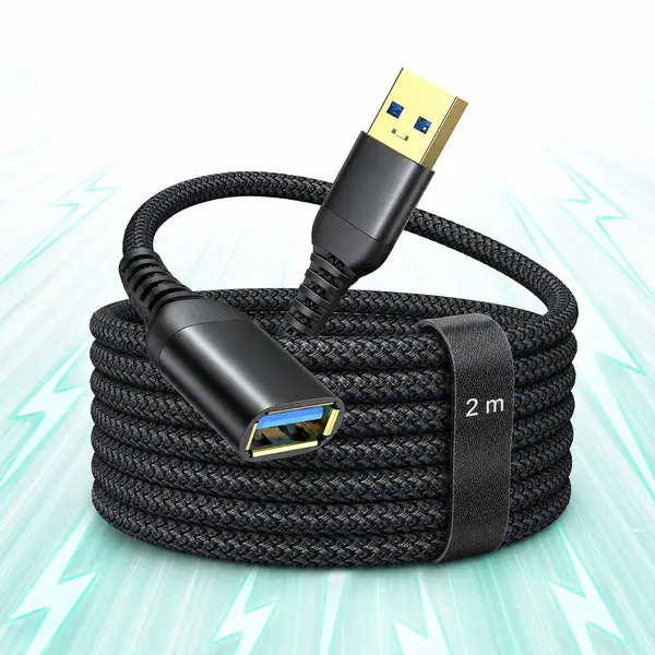 Cablu de date si Incarcare Rapida Timebox, 2m, Prelungire USB 3 - Default Title