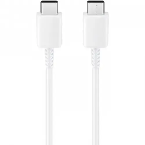 Cablu de Date si Incarcare Samsung EP-DN980BWE, USB-C la USB-C, 25W, 1m (Alb)