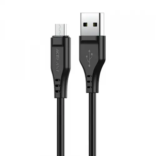 Cablu De Date si Incarcare USB-A - microUSB Acefast C3-09, 18W, 1.2m (Negru)