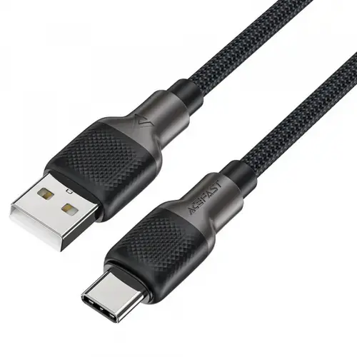 Cablu De Date si Incarcare USB-A - USB-C Acefast C10-04, 18W, 1.2m (Negru)