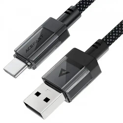 Cablu De Date si Incarcare USB-A - USB-C Acefast C12-04, 18W, 1.2m (Negru)